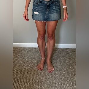 Forever 21 denim mini skirt